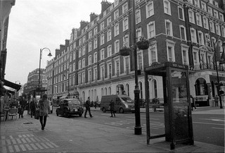 Rue de Londres, photo argentique, noir et blanc