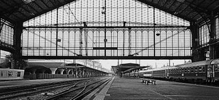 Gare d'Austerlitz, noir et blanc, Paris